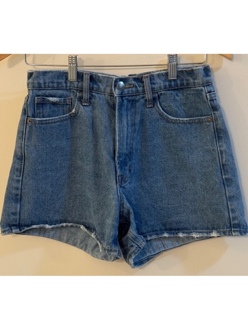 Cello Women's Denim Shorts Size S Blue Raw Hem